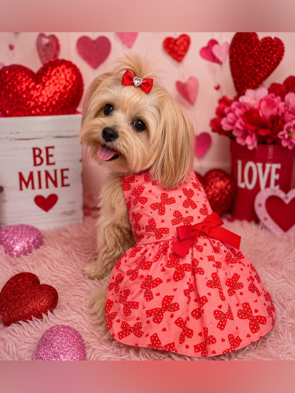 NNW Handmade Pup/Cat Outfit Heart Motif